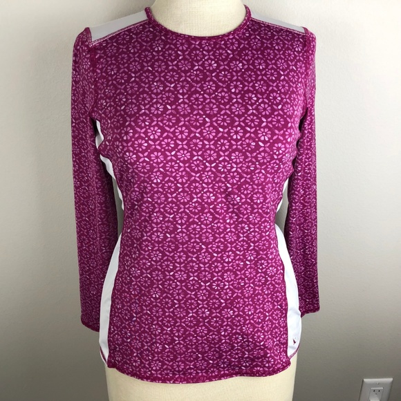 Eddie Bauer Long Sleeve Swim Shirt Size S Pink - Picture 1 of 7